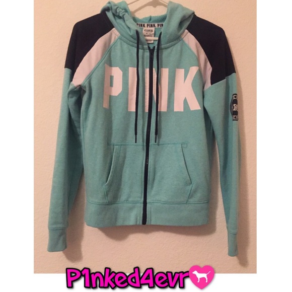VS PINK Full Zip University Hoodie XS - Picture 3 of 5